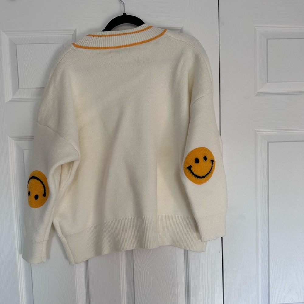 Smiley face cardigan. BNWOT. Washed but never worn.